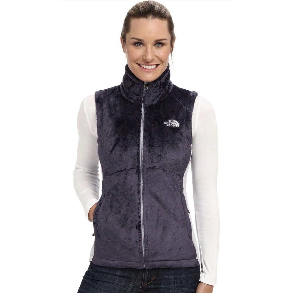 The North Face Women's Osito Vest Size Medium Gray Fleece Full Zip Jacket